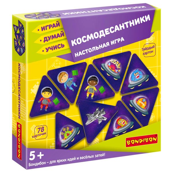 Настольная игра "КОСМОДЕСАНТНИКИ" Играй Думай Учись Bondibon Настольная игра "КОСМОДЕСАНТНИКИ" Играй Думай Учись Bondibon