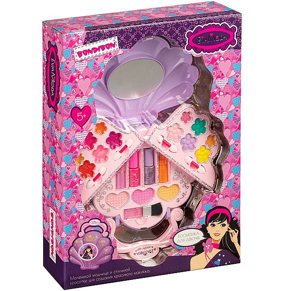 Набор детской декоративной косметики Bondibon Eva Moda, косметичка-сумочка Набор детской декоративной косметики Bondibon Eva Moda, косметичка-сумочка