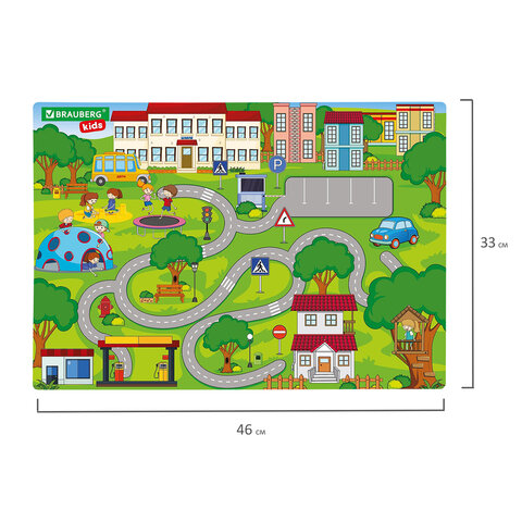 Настольное покрытие BRAUBERG KIDS, А3+, пластик, 46x33 см, "Лабиринт", Настольное покрытие BRAUBERG KIDS, А3+, пластик, 46x33 см, "Лабиринт",