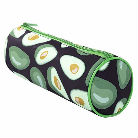 Пенал-тубус BRAUBERG, с эффектом SOFT TOUCH, полиэстер, Black Avocado, 22х8 см, Пенал-тубус BRAUBERG, с эффектом SOFT TOUCH, полиэстер, Black Avocado, 22х8 см,