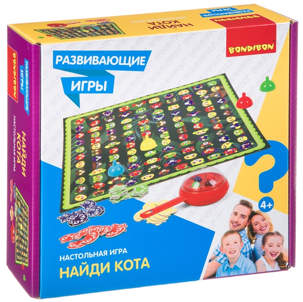 Развивающие настольные игры Bondibon «НАЙДИ КОТА» Развивающие настольные игры Bondibon «НАЙДИ КОТА»