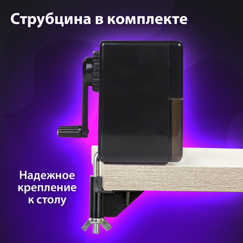 Точилка механическая BRAUBERG "Black Jack", металлический механизм, Точилка механическая BRAUBERG "Black Jack", металлический механизм,