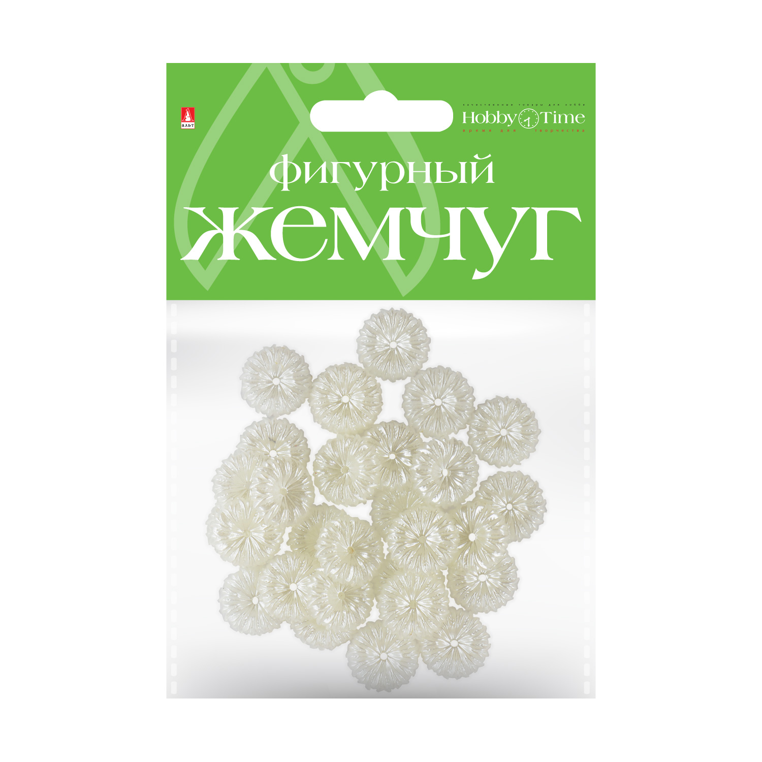 БУСИНЫ ФИГУРНЫЕ ПОД ЖЕМЧУГ "ЦВЕТОЧКИ", 15 ММ БУСИНЫ ФИГУРНЫЕ ПОД ЖЕМЧУГ "ЦВЕТОЧКИ", 15 ММ