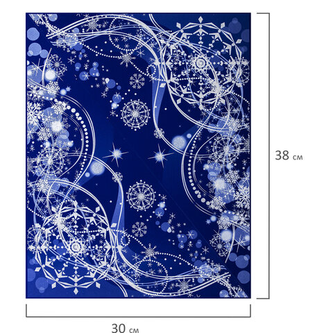 Украшение для окон и стекла ЗОЛОТАЯ СКАЗКА "Зимние узоры 2", 30х38 см, Украшение для окон и стекла ЗОЛОТАЯ СКАЗКА "Зимние узоры 2", 30х38 см,