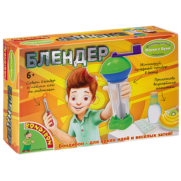 Французские опыты Науки с Буки Bondibon, Блендер, арт. EK-D047 Французские опыты Науки с Буки Bondibon, Блендер, арт. EK-D047
