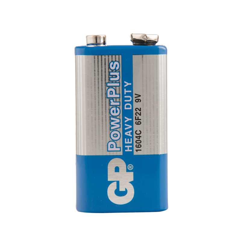 Батарейка GP PowerPlus MN1604 (6F22) Крона, солевая, OS1 Батарейка GP PowerPlus MN1604 (6F22) Крона, солевая, OS1