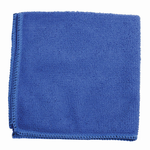 Салфетка универсальная, микрофибра, 30х30 см, синяя, ЛЮБАША ЭКОНОМ, 603949