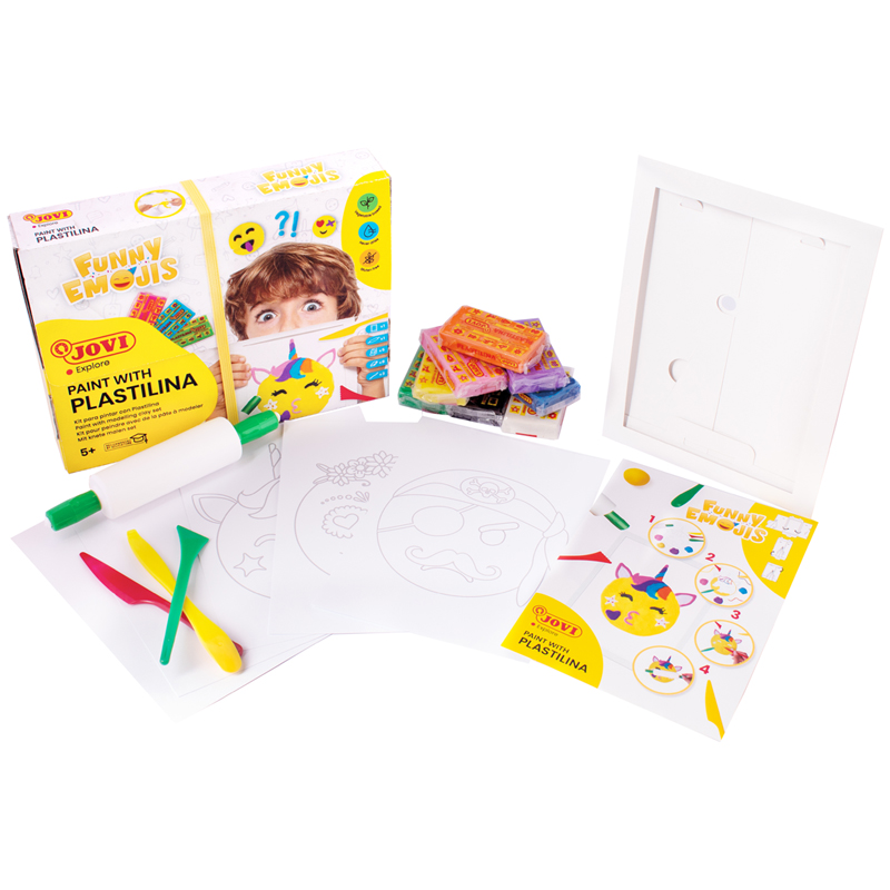 Набор для рисования пластилином Jovi "Смайлики", пластилин на Набор для рисования пластилином Jovi "Смайлики", пластилин на