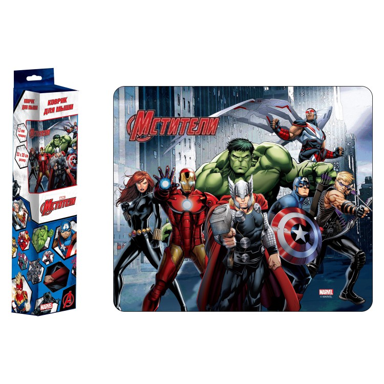 Коврик для мыши "Marvel", дизайн Мстители Коврик для мыши "Marvel", дизайн Мстители