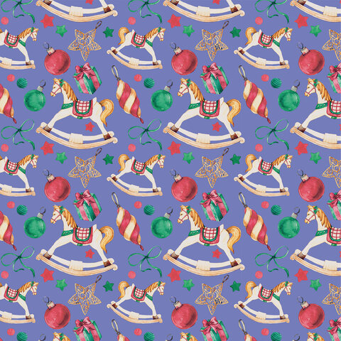 Бумага упаковочная новогодняя "Сказочный подарок", 70х100 см, 10