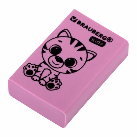Ластик BRAUBERG KIDS "Школьный", 26х17х7 мм, прямоугольный, пастельные Ластик BRAUBERG KIDS "Школьный", 26х17х7 мм, прямоугольный, пастельные