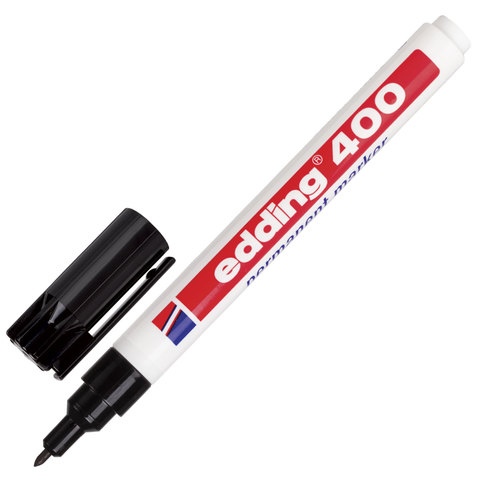 Маркер перманентный (нестираемый) EDDING 400, ЧЕРНЫЙ, ЗАПРАВЛЯЕМЫЙ, тонкий Маркер перманентный (нестираемый) EDDING 400, ЧЕРНЫЙ, ЗАПРАВЛЯЕМЫЙ, тонкий