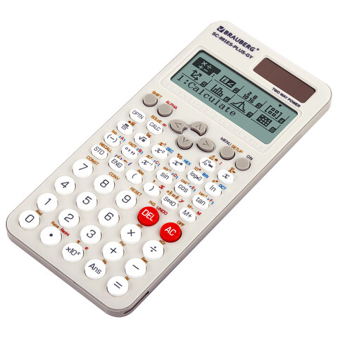 Калькулятор инженерный BRAUBERG SC-991ES-PLUS-GY (164х80 мм), 552 функции, 10+2