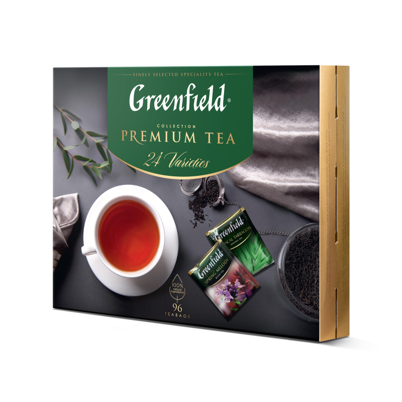 Чай Greenfield Premium Tea Collecton 24 сорта, 96пак 1782-08 Чай Greenfield Premium Tea Collecton 24 сорта, 96пак 1782-08