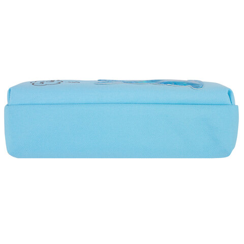 Пенал-косметичка ЮНЛАНДИЯ, 2 отделения, мягкий, "Зайка", голубой, Пенал-косметичка ЮНЛАНДИЯ, 2 отделения, мягкий, "Зайка", голубой,