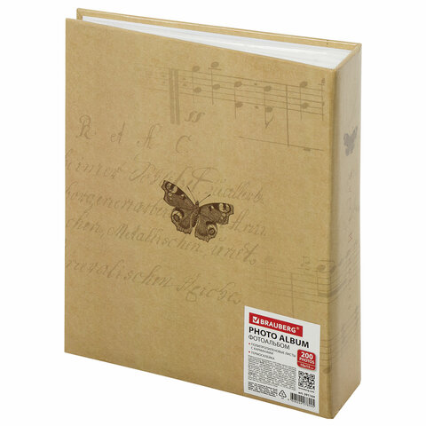 Фотоальбом BRAUBERG "Бабочка, крафт" на 200 фото 10х15 см, твердая Фотоальбом BRAUBERG "Бабочка, крафт" на 200 фото 10х15 см, твердая