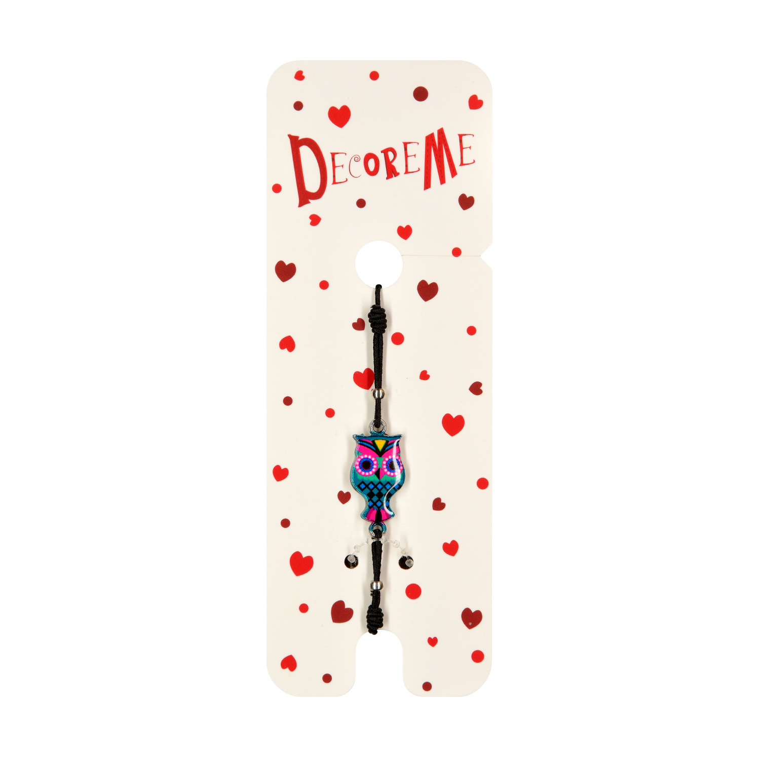 БРАСЛЕТ НА РЕЗИНКЕ, "СОВА" ВИД 2, 5 ЦВЕТОВ