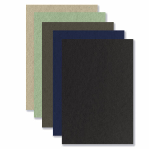 Бумага для пастели БОЛЬШАЯ А3 в папке, 20 листов, 5 цветов, 180 г/м2, BRAUBERG