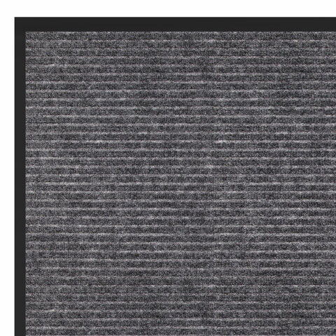 Коврик придверный 60х90 см, СЕРЫЙ, влаго-грязезащитный, 450 г/м2, ребристый,