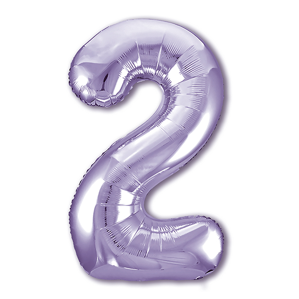 Фигура Цифра 2 Лаванда 40"/102 см Фигура Цифра 2 Лаванда 40"/102 см