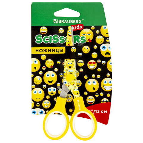 Ножницы BRAUBERG "Kid Series", 130 мм, с цветной печатью Ножницы BRAUBERG "Kid Series", 130 мм, с цветной печатью