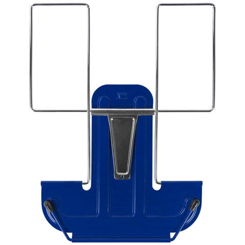 Подставка для книг и учебников металлическая, синяя, BRAUBERG LINE, 237966 Подставка для книг и учебников металлическая, синяя, BRAUBERG LINE, 237966