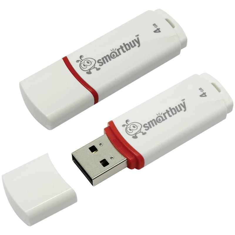 Память Smart Buy "Crown" 4GB, USB 2.0 Flash Drive, белый. SB4GBCRW-W Память Smart Buy "Crown" 4GB, USB 2.0 Flash Drive, белый. SB4GBCRW-W