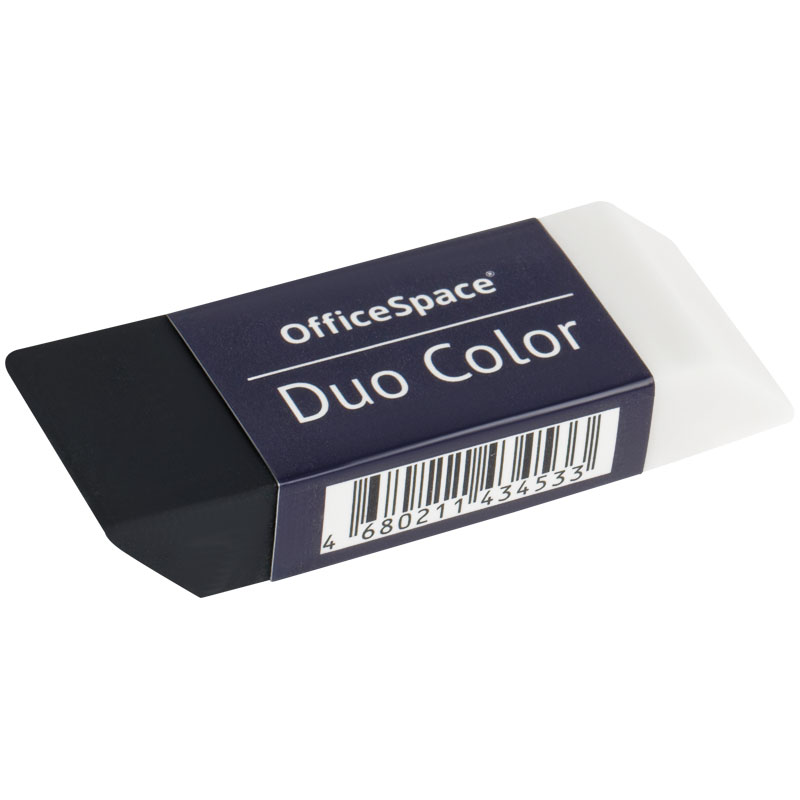 Ластик OfficeSpace "Duo Color", прямоугольный, ECO-ПВХ, 59*21*10мм Ластик OfficeSpace "Duo Color", прямоугольный, ECO-ПВХ, 59*21*10мм