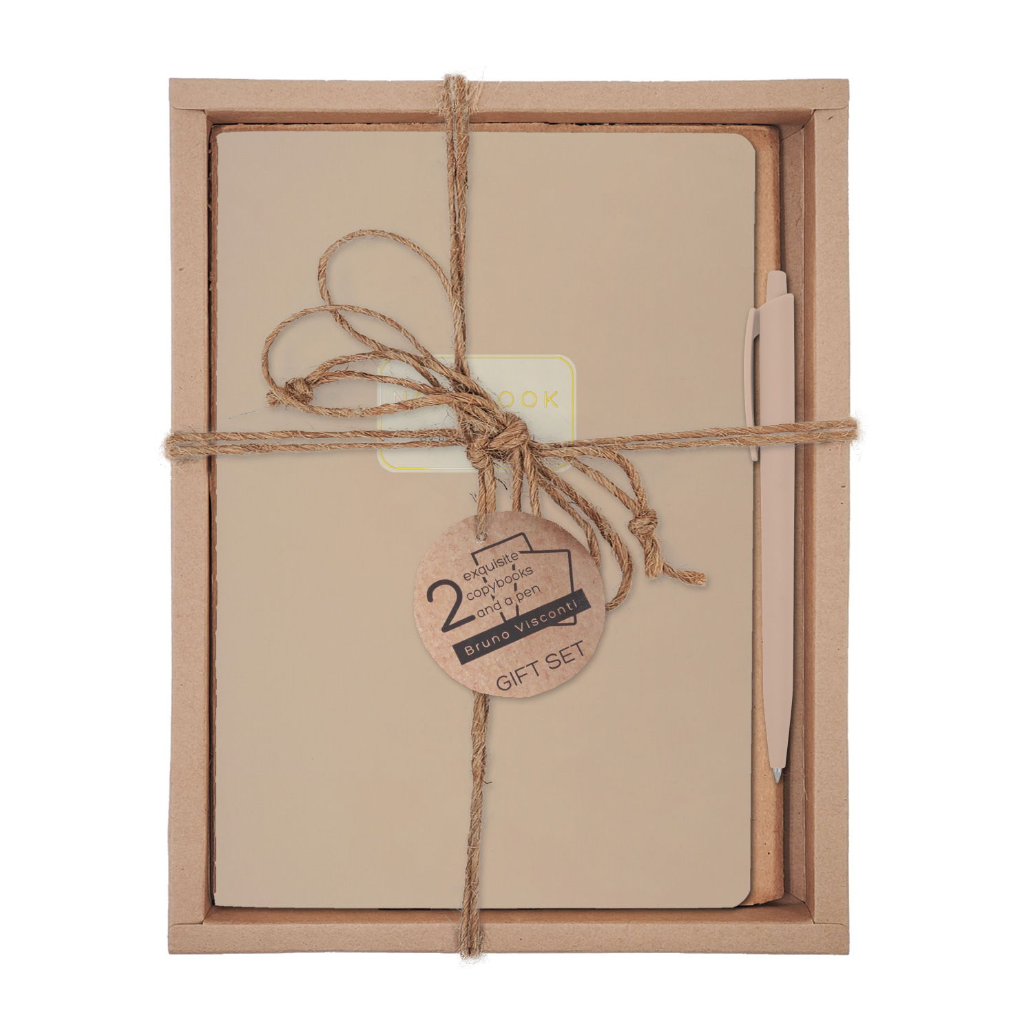 НАБОР ПОДАРОЧНЫЙ "MONOCOLOR" TOTAL BEIGE.ALMOND" (ДВЕ ТЕТРАДИ BV НАБОР ПОДАРОЧНЫЙ "MONOCOLOR" TOTAL BEIGE.ALMOND" (ДВЕ ТЕТРАДИ BV
