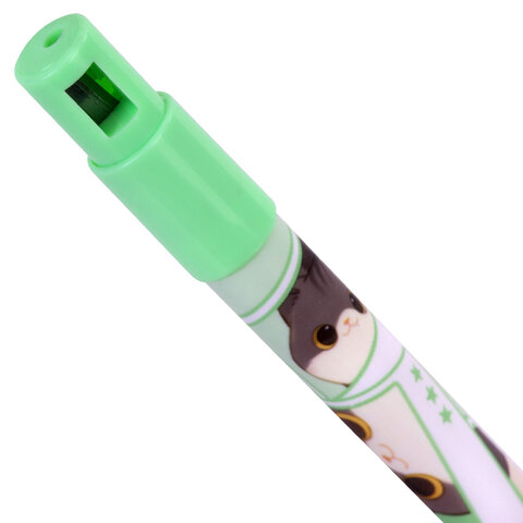 Карандаш механический цанговый 2 мм, с принтом кросс-серия МИЛЫЕ КОТЫ, BRAUBERG, Карандаш механический цанговый 2 мм, с принтом кросс-серия МИЛЫЕ КОТЫ, BRAUBERG,