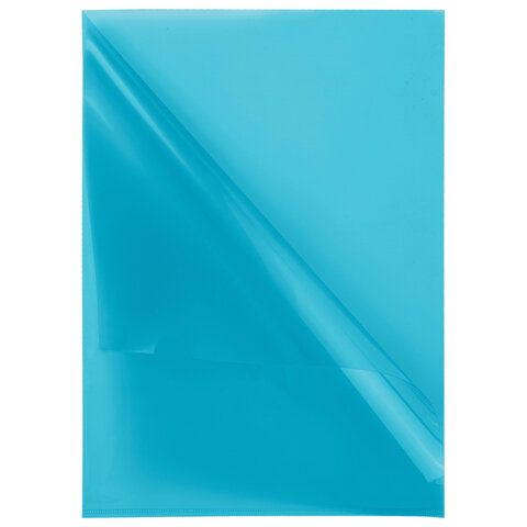 Папка-уголок BRAUBERG, синяя, 0,10 мм, 223964 Папка-уголок BRAUBERG, синяя, 0,10 мм, 223964