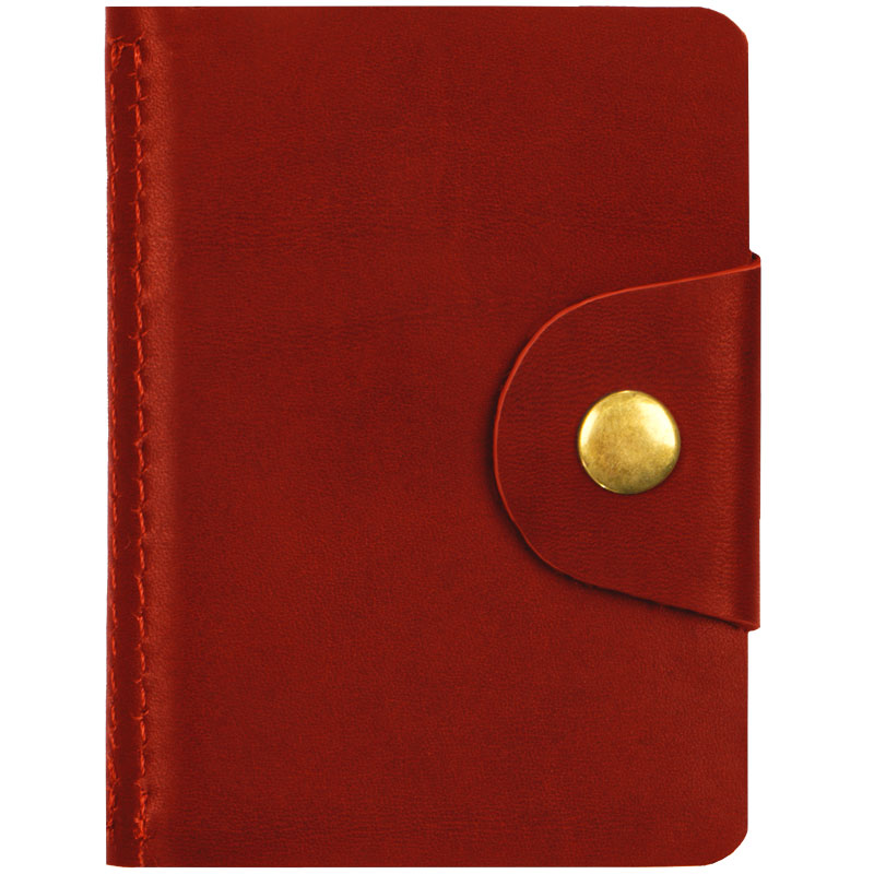 Визитница карманная OfficeSpace на кнопке, 10*7см, 18 карманов, натуральная Визитница карманная OfficeSpace на кнопке, 10*7см, 18 карманов, натуральная