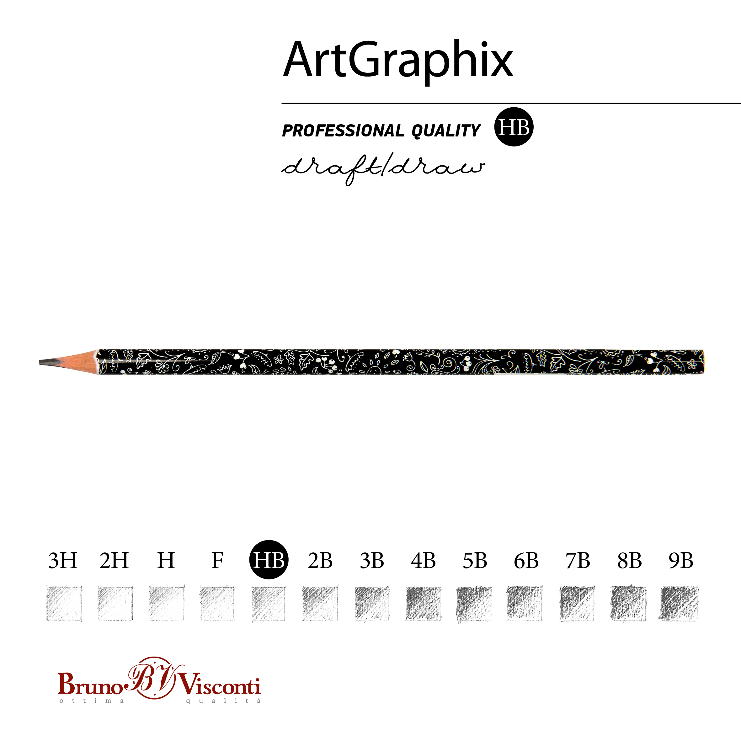 КАРАНДАШ ЧЕРНОГРАФИТОВЫЙ "ArtGraphix. Ягодки-малинки" НВ (пластиковый