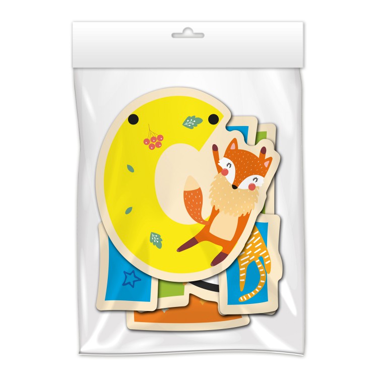 Гирлянда поздравительная "С Днем рождения!" Хэппи Зоо, фигурная Гирлянда поздравительная "С Днем рождения!" Хэппи Зоо, фигурная