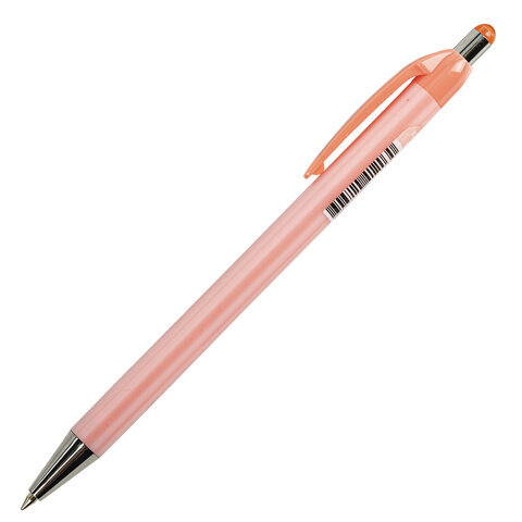 Ручка шариковая автоматическая BRAUBERG "Stripes Pastel", СИНЯЯ, Ручка шариковая автоматическая BRAUBERG "Stripes Pastel", СИНЯЯ,