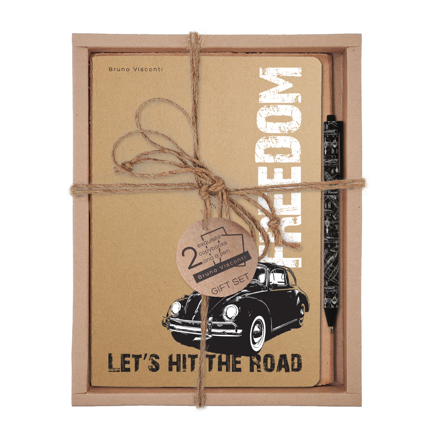 НАБОР ПОДАРОЧНЫЙ "FREEDOM" (ДВЕ ТЕТРАДИ BV И РУЧКА) НАБОР ПОДАРОЧНЫЙ "FREEDOM" (ДВЕ ТЕТРАДИ BV И РУЧКА)