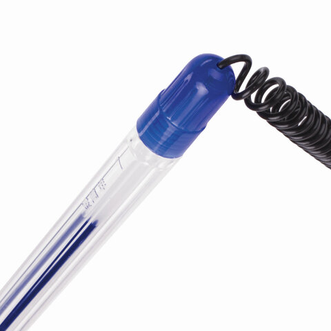 Ручка шариковая настольная BRAUBERG "Counter Pen", СИНЯЯ, пружинка, Ручка шариковая настольная BRAUBERG "Counter Pen", СИНЯЯ, пружинка,