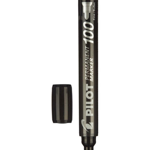 Маркер перманентный PILOT, ЧЕРНЫЙ, круглый наконечник 1-3 мм, SCA-100 B Маркер перманентный PILOT, ЧЕРНЫЙ, круглый наконечник 1-3 мм, SCA-100 B