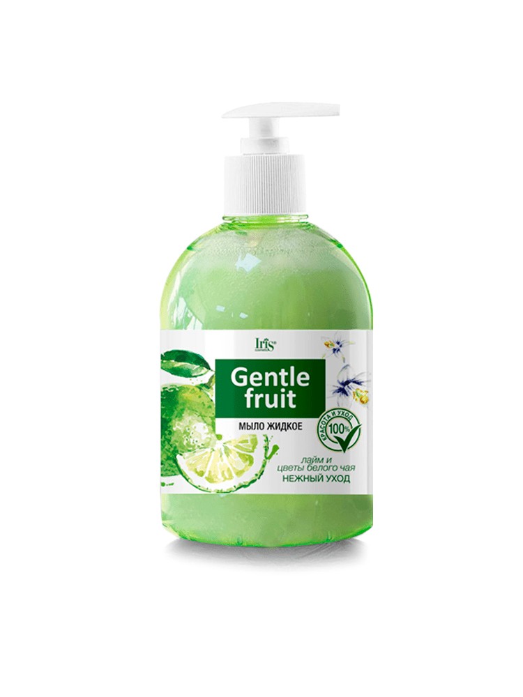 Iris Gentle Fruit Мыло жидкое "Лайм и цветы Белого Чая", 500мл Iris Gentle Fruit Мыло жидкое "Лайм и цветы Белого Чая", 500мл