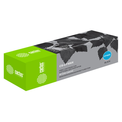 Картридж лазерный CACTUS (CS-CF400X) для HP LaserJet Pro M277n/dw/M252n/dw, Картридж лазерный CACTUS (CS-CF400X) для HP LaserJet Pro M277n/dw/M252n/dw,