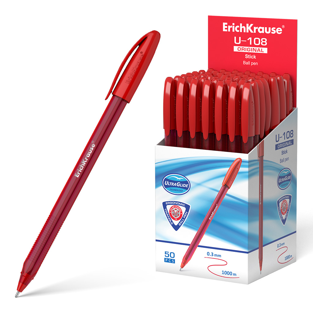 Ручка шариковая Erich Krause® U-108 Original Stick 1.0, Ultra Glide Technology, Ручка шариковая Erich Krause® U-108 Original Stick 1.0, Ultra Glide Technology,