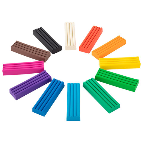 Пластилин классический "МОНСТРИКИ", 12 цветов, 240 г, СТЕК, ВЫСШЕЕ