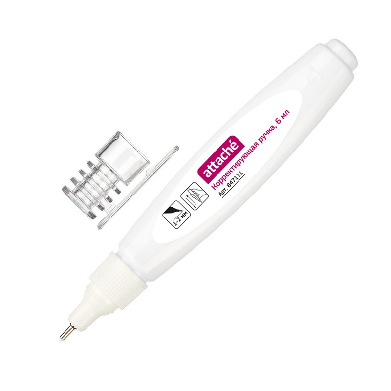 Корректирующая ручка 6мл Attache Economy, металлический наконечник Корректирующая ручка 6мл Attache Economy, металлический наконечник
