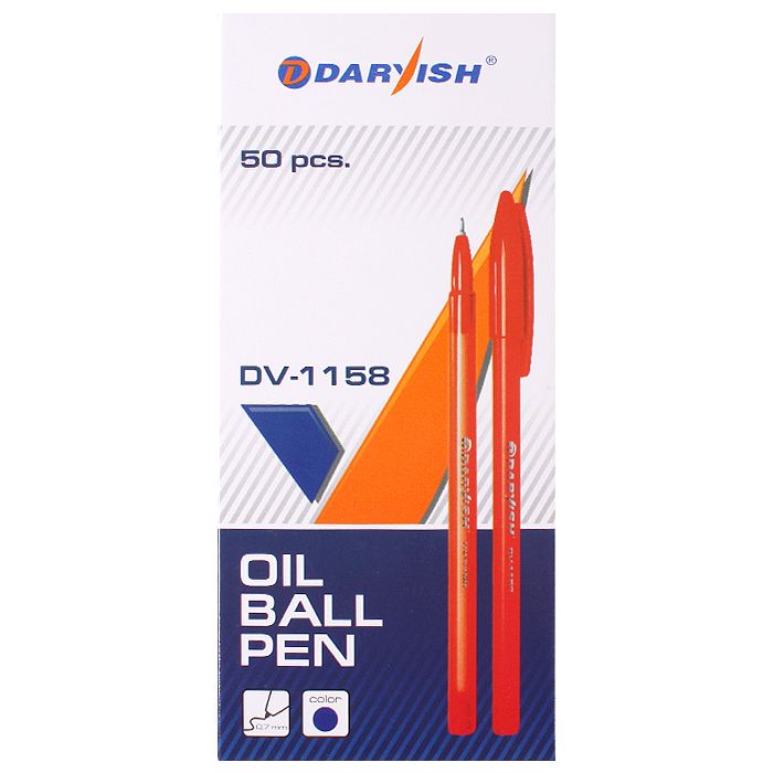 Ручка шариковая синяя на масляной основе "Darvish" корпус цветной с Ручка шариковая синяя на масляной основе "Darvish" корпус цветной с