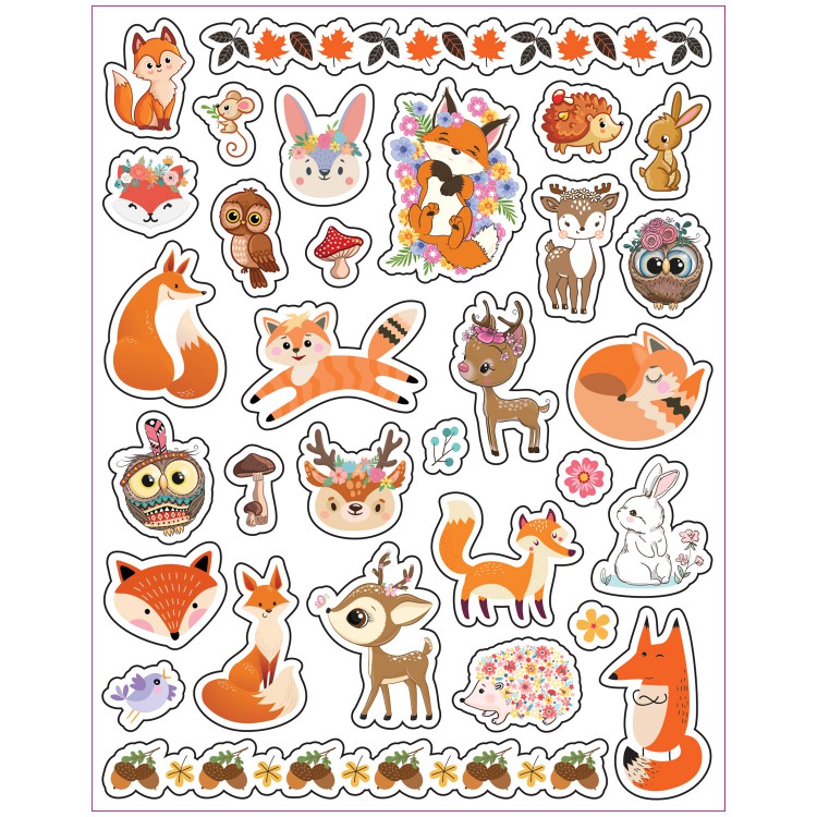 Наклейки - татуировки "Лесные красавицы", 3 листа Наклейки - татуировки "Лесные красавицы", 3 листа