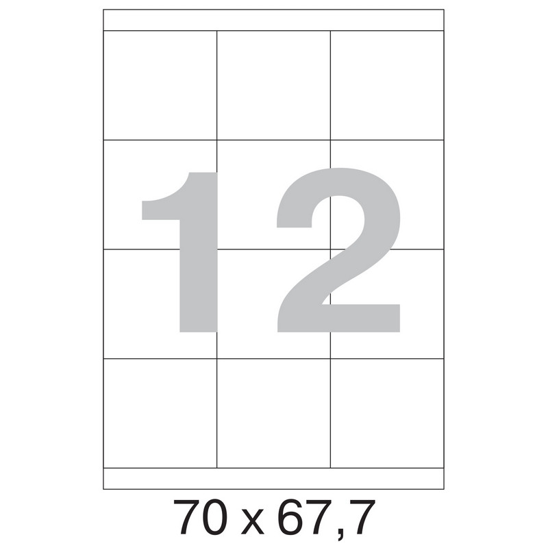 Этикетки самоклеящиеся Office Label 70х67,7 мм, 12 шт. на лист.А4 100 л Этикетки самоклеящиеся Office Label 70х67,7 мм, 12 шт. на лист.А4 100 л