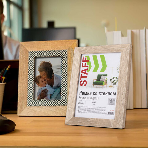 Рамка 10х15 см "капучино" STAFF "Grand", багет 18 мм,