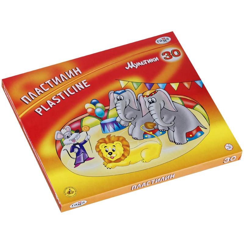 Пластилин Гамма "Мультики", 30 цветов, 600г, со стеком, картон. Пластилин Гамма "Мультики", 30 цветов, 600г, со стеком, картон.