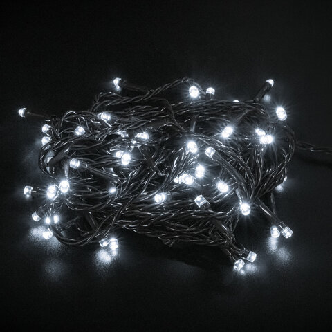 Электрогирлянда-нить комнатная "Стандарт" 5 м, 50 LED, холодный белый Электрогирлянда-нить комнатная "Стандарт" 5 м, 50 LED, холодный белый