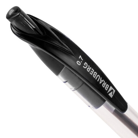 Ручка шариковая масляная автоматическая с грипом BRAUBERG